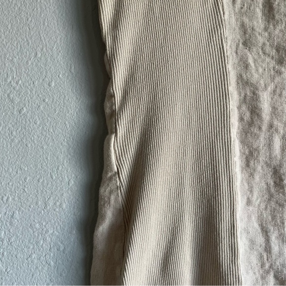 Lina Tomei Italy Linen White Lightweight Ruffle Button Down Layering Top S - Picture 6 of 8